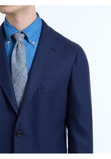 Luigi Borrelli ルイジ ボレッリ ネイビージャケット46イタリア製 LUIGI BORRELLI（ルイジボレッリ）ビジネス 紺 サイズ:44(S位) メンズ